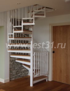 Винтовая лестница с ковкой 21-15